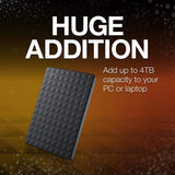 Seagate Expansion Portable 1TB External Hard Drive HDD – USB 3.0 for PC Laptop (STEA1000400)