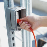 AmazonBasics 16/3 Vinyl Outdoor Extension Cord | Orange, 50-Foot