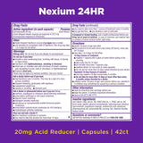 Nexium 24HR (42 Count, Capsules) All-Day, All-Night Protection from Frequent Heartburn Medicine