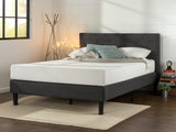 Zinus Shalini Upholstered Diamond Stitched Platform Bed / Mattress Foundation
