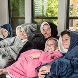 THE COMFY: Original Blanket Sweatshirt, Seen on Shark Tank, Invented by 2 Brothers, Warm, Soft, Cozy, Wearable Sherpa Hoodie, Multiple Colors