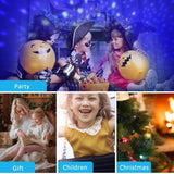 Kids Star Night Light, 360-Degree Rotating Star Projector, Desk Lamp 4 LEDs 8 Colors Changing with USB Cable, Best for Children Baby Bedroom