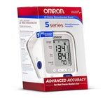 Omron 5 Series Upper Arm Blood Pressure Monitor; 2-User, 100-Reading Memory, Soft Wide-Range Cuff