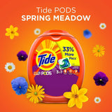 Tide PODS 3 in 1 HE Turbo Laundry Detergent Pacs, Spring Meadow Scent, 81 Count Tub