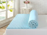 Zinus 1.5 Inch Swirl Gel Memory Foam Air Flow Topper, Twin