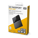 WD 4TB My Passport for Mac Portable External Hard Drive, USB-C/USB-A - WDBP6A0040BBK-WESE