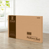 Zinus Shalini Upholstered Diamond Stitched Platform Bed / Mattress Foundation