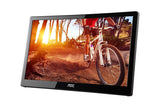 AOC e1659Fwu 15.6-Inch Ultra Slim 1366x768 Res 200 cd/m2 Brightness USB 3.0-Powered Portable LED Monitor w/ Case