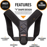Posture Corrector For Men And Women, Upper Back Brace For Clavicle Support, Adjustable Back Straightener And Providing Pain Relief (Universal)