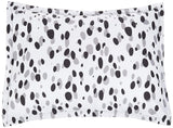 AmazonBasics Easy-Wash Microfiber Kid's Bed-in-a-Bag Bedding Set - Twin, Black Shadow Dots