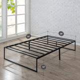 Zinus Lorelei 14 Inch Platforma Bed Frame / Mattress Foundation / Steel Slat Support, Twin