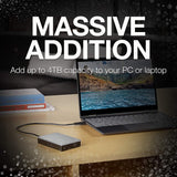 Seagate Backup Plus Portable 5TB External Hard Drive HDD – Silver USB 3.0 for PC Laptop and Mac, Silver