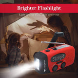 [Upgraded Version] RunningSnail Emergency Hand Crank Self Powered AM/FM NOAA Solar Weather Radio
