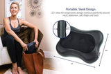 Zyllion Shiatsu Back and Neck Massager - Kneading Massage Pillow with Heat for Shoulders, Lower Back, Calf - Use at Home and Car, Black, (ZMA-13-BK)
