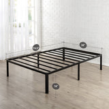 Zinus Van 16 Inch Metal Platform Bed Frame with Steel Slat Support / Mattress Foundation, Twin