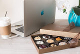 Barnett's Chocolate Cookies Gift Basket, Gourmet Christmas Holiday Corporate Food Gifts in Elegant Box