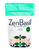 Zen Basil - Edible Basil Seeds, USDA Organic, NON-GMO, Raw, Premium 14 oz bag