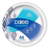 Dixie Everyday Paper Plates,10 1/16" Plate, 220 Count, Amazon Exclusive Design, 5 Packs of 44 Plates