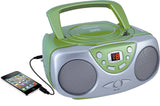 Sylvania SRCD243 Portable CD Player with AM/FM Radio, Boombox(Green)