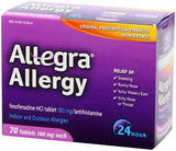 Allegra Adult 24 Hour Allergy Tablets, 70 Tablets, Long-Lasting Fast-Acting Antihistamine