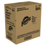 Bounty Quick-Size Paper Towels, White, Family Rolls, 16 Count (Equal to 40 Regular Rolls)