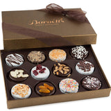 Barnett's Chocolate Cookies Gift Basket, Gourmet Christmas Holiday Corporate Food Gifts in Elegant Box