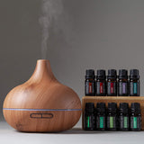 Ultimate Aromatherapy Diffuser & Essential Oil Set - Ultrasonic Diffuser  - 300ml Diffuser with 4 Timer & 7 Ambient Light Settings - Lavender