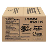Nestle Coffee-mate Coffee Creamer, French Vanilla, liquid creamer singles, Pack of 180