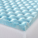Zinus 1.5 Inch Swirl Gel Memory Foam Air Flow Topper, Twin