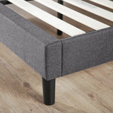 Zinus Curtis Essential Upholstered Platform Bed Frame / Mattress Foundation / Easy Assembly