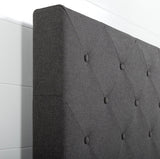 Zinus Shalini Upholstered Diamond Stitched Platform Bed / Mattress Foundation