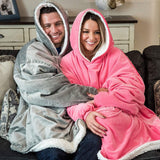 THE COMFY: Original Blanket Sweatshirt, Seen on Shark Tank, Invented by 2 Brothers, Warm, Soft, Cozy, Wearable Sherpa Hoodie, Multiple Colors