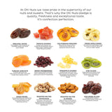 Holiday Nut and Dried Fruit Gift Basket, Healthy Gourmet Snack Christmas Food Box