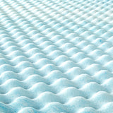 Zinus 1.5 Inch Swirl Gel Memory Foam Air Flow Topper, Twin