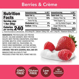 High Protein Bars - Berries and Crème, 20g Protein, 0g Sugar, No Artificial Sweeteners