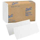 Scott Essential Multifold Paper Towels (01804) with Fast-Drying Absorbency Pockets, White, 16 Packs