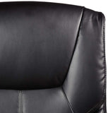 AmazonBasics High-Back Executive Swivel Office Computer Desk Chair - Black with Pewter Finish