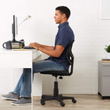 AmazonBasics Low-Back Computer Task Office Desk Chair with Swivel Casters - Black