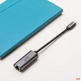 USB-C to Ethernet Adapter, uni USB Thunderbolt 3/Type-C to RJ45 Gigabit Ethernet LAN Network Adapter